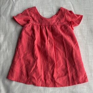 Girls Summer Flowy Pink & Gold Top size 7/8